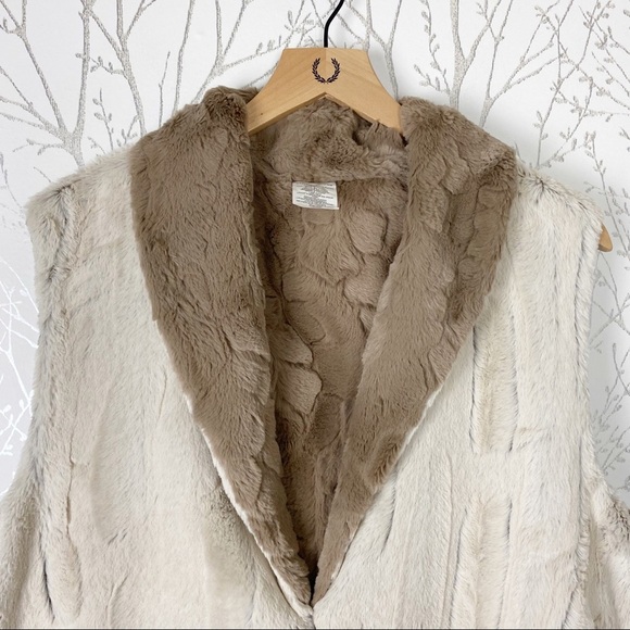 ALFRED DUNNER Reversible Faux Fur First Frost Vest NWT 14 Soft Warm - Picture 11 of 16